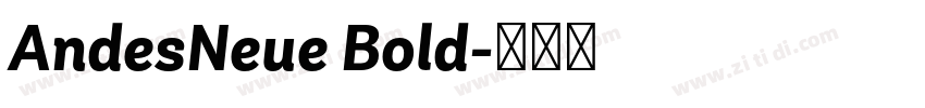 AndesNeue Bold字体转换